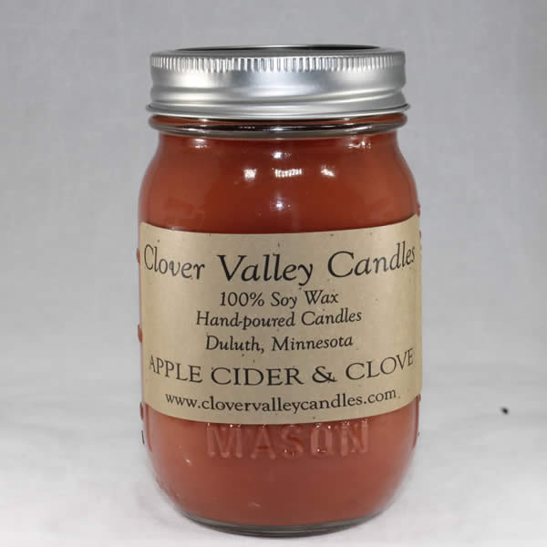 Apple Pint soy candle Clover Valley Candle
