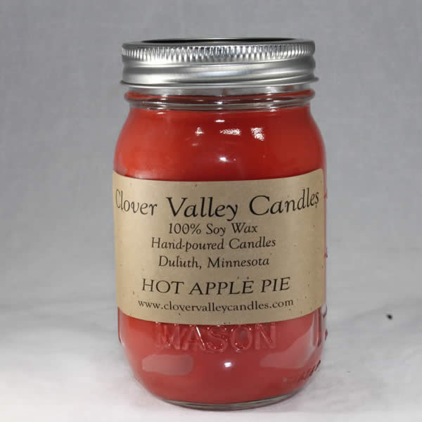 Hot Apple Pie Pint soy wax candle by Clover Valley Candles