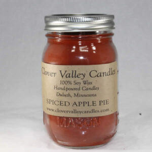 Spiced Apple Pie Pint soy wax candle by Clover Valley Candles