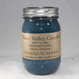 Tranquil Sleep Pint soy wax candle by Clover Valley Candles